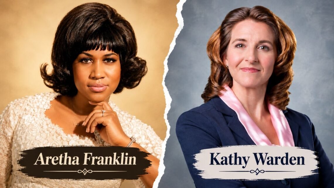 Aretha Franklin and Kathy Warden