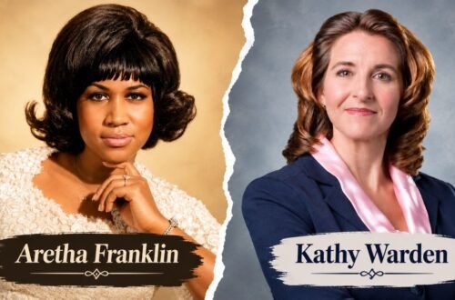 Aretha Franklin and Kathy Warden